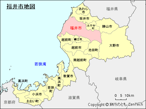 福井県福井市地図