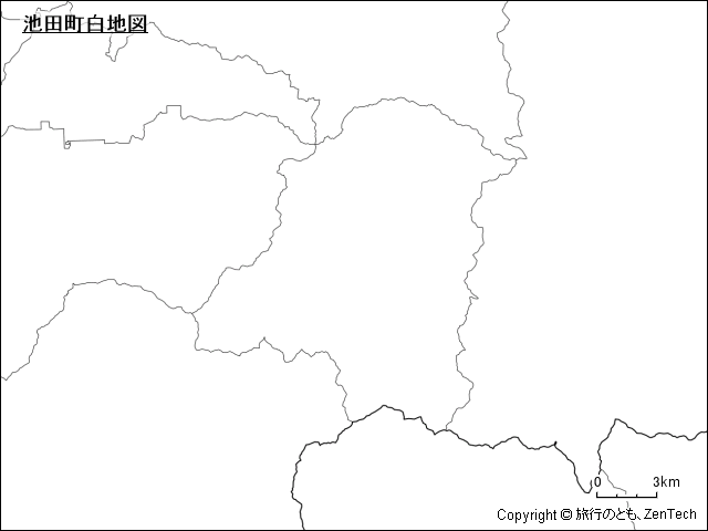 池田町白地図