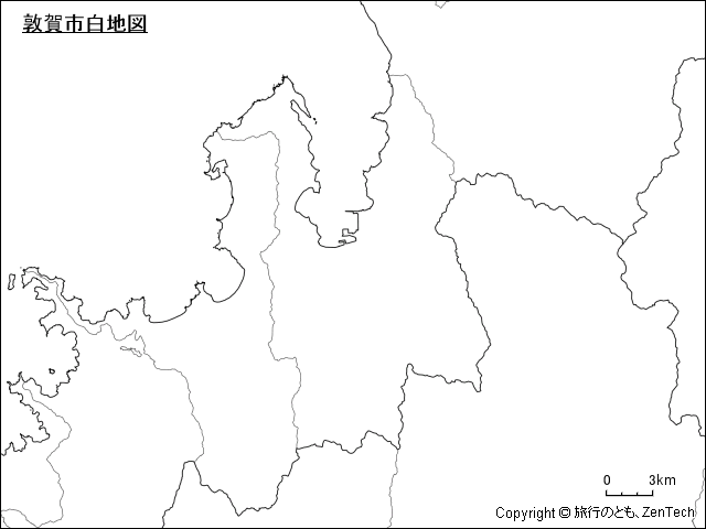 敦賀市白地図