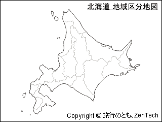 北海道地図 旅行のとも Zentech