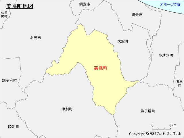 美幌町地図