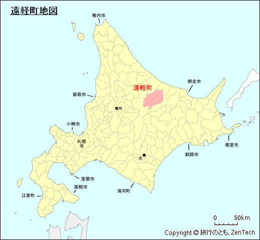 北海道遠軽町地図