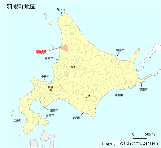 北海道羽幌町地図