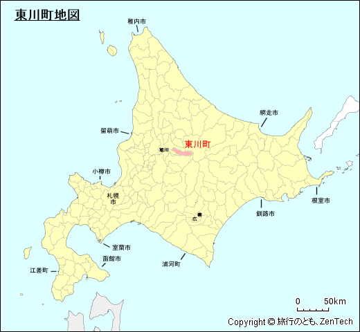 北海道の地図（全体）