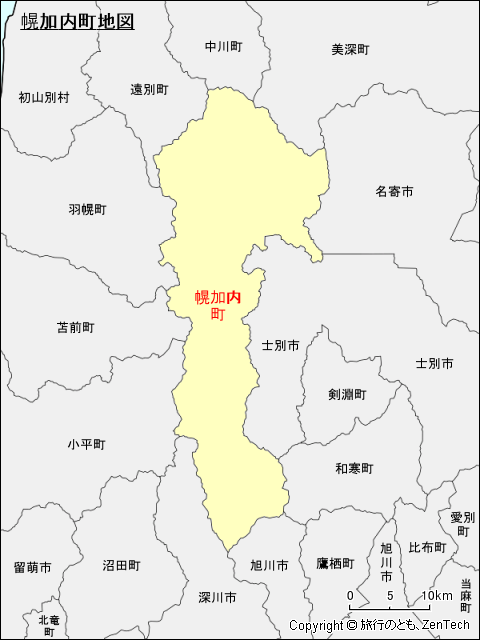 幌加内町地図