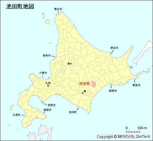 北海道池田町地図
