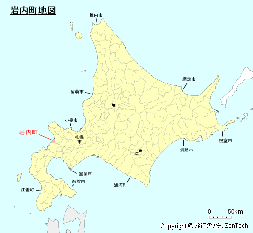 北海道岩内町地図