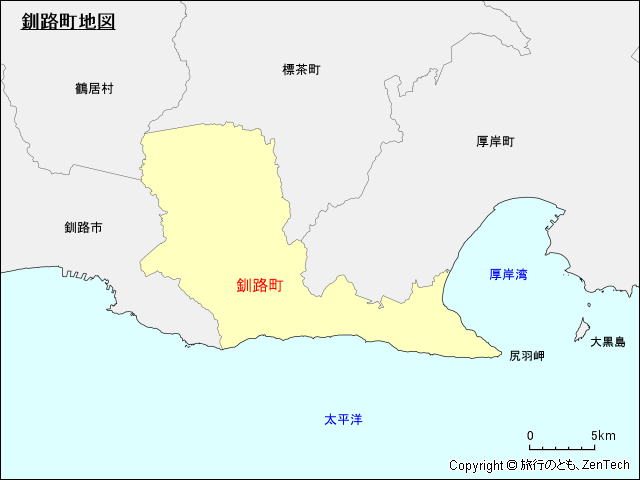 釧路町地図