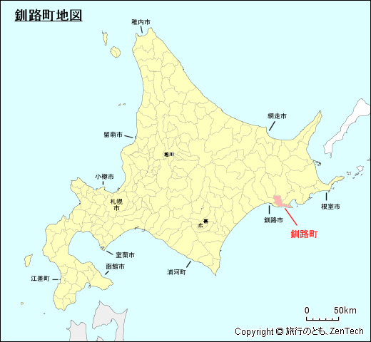 北海道釧路町地図