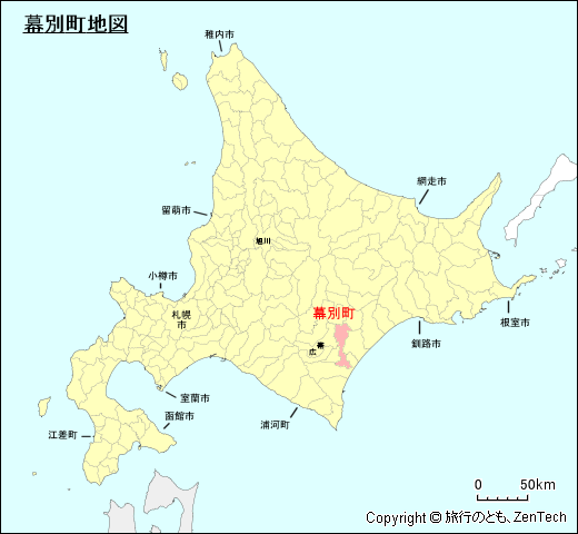 北海道幕別町地図