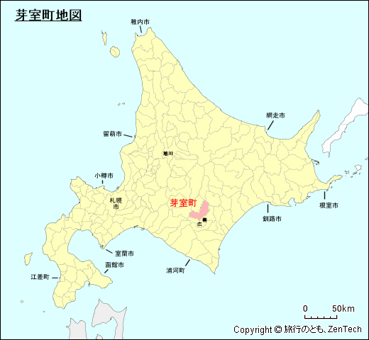 北海道芽室町地図