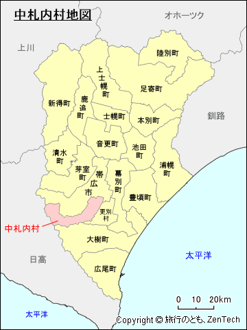 十勝総合振興局中札内村地図