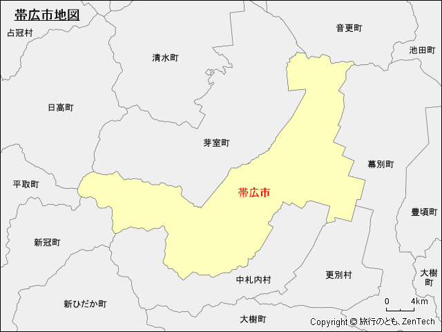 帯広市地図