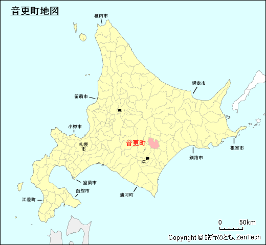 北海道音更町地図