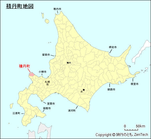 北海道積丹町地図