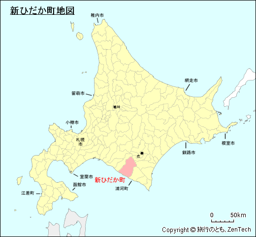 北海道新ひだか町地図