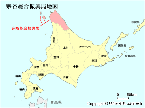 北海道宗谷総合振興局地図