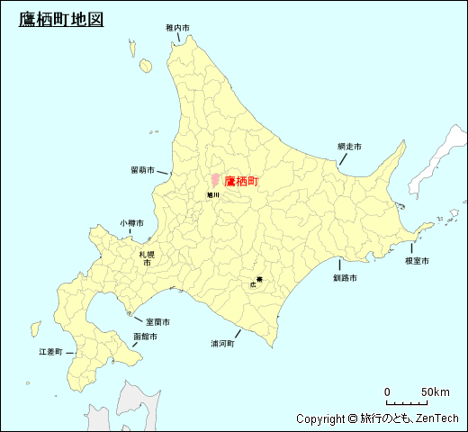 北海道鷹栖町地図
