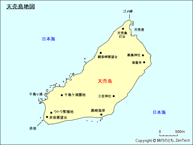 天売島地図