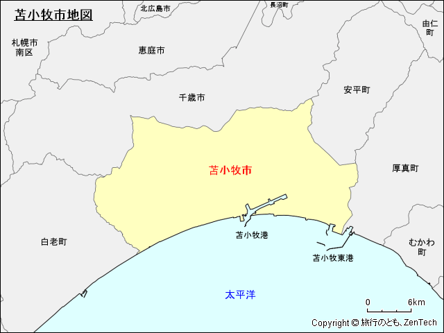 苫小牧市地図