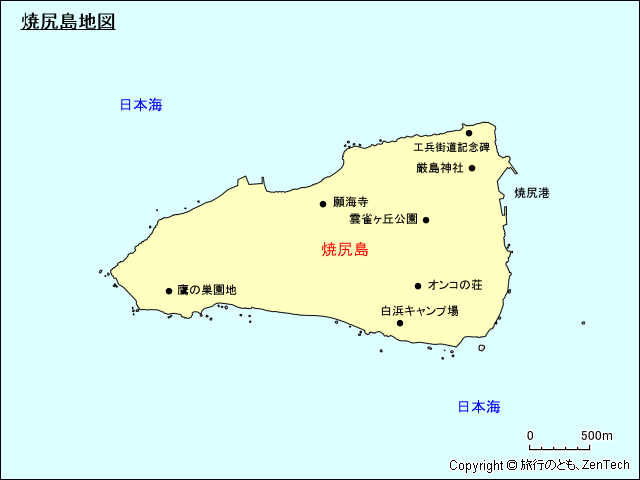焼尻島地図