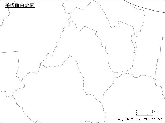 美幌町白地図