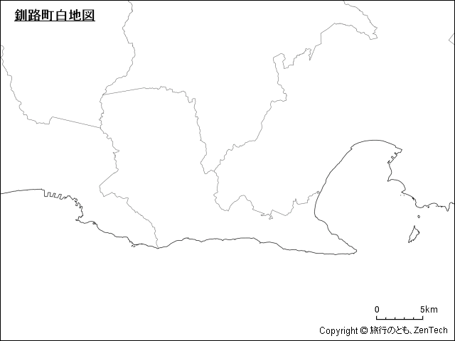 釧路町白地図