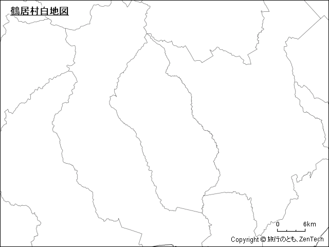 鶴居村白地図