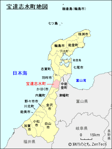 石川県宝達志水町地図