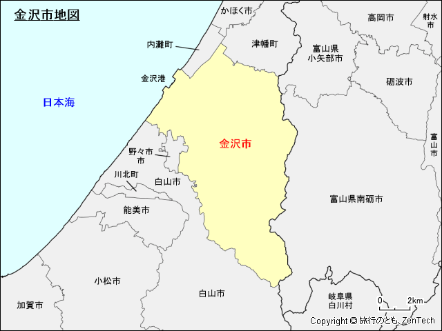 金沢市地図