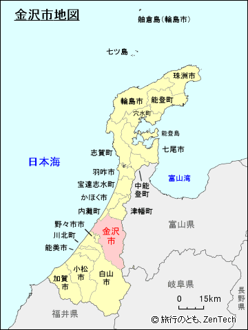 石川県金沢市地図