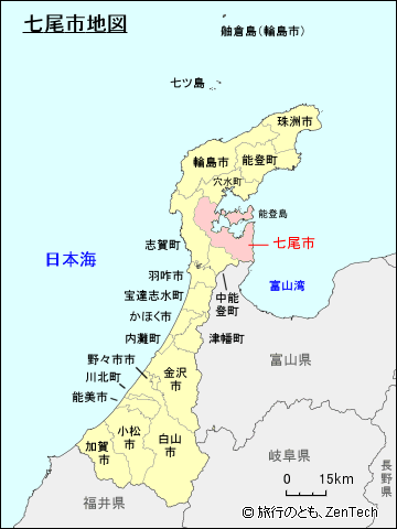 石川県七尾市地図