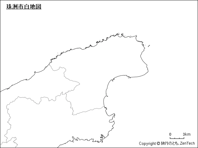 珠洲市白地図