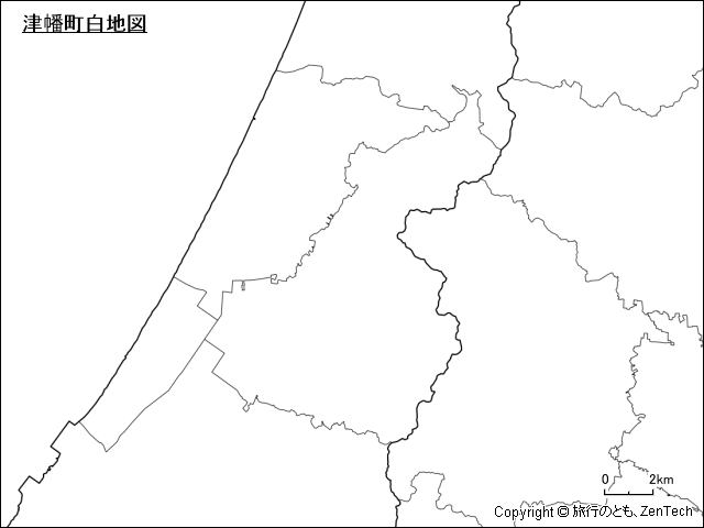 津幡町白地図
