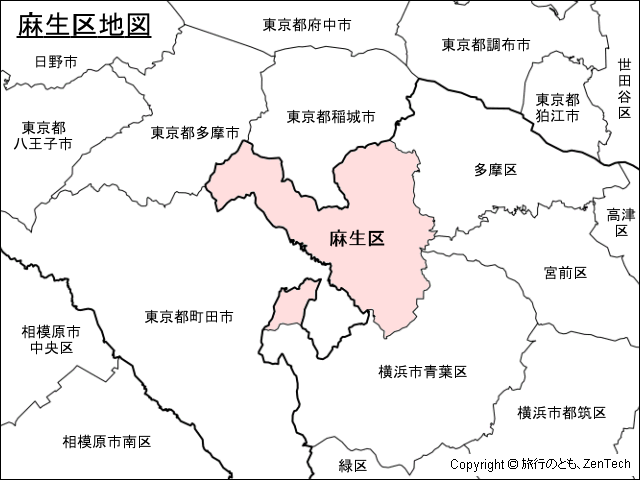 麻生区地図