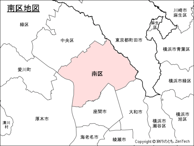 相模原市南区地図