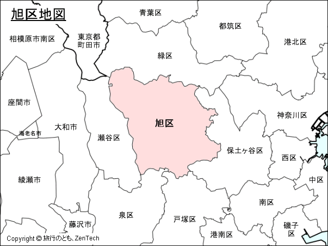 横浜市旭区地図