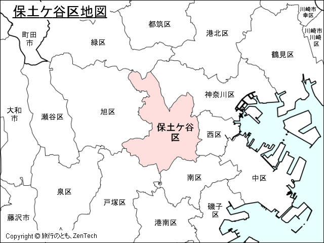 横浜市保土ケ谷区地図