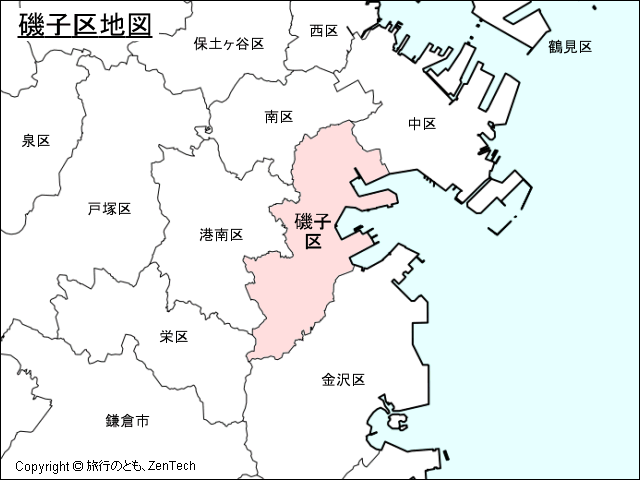 横浜市磯子区地図