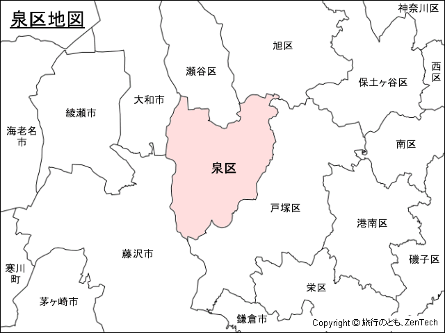 横浜市泉区地図