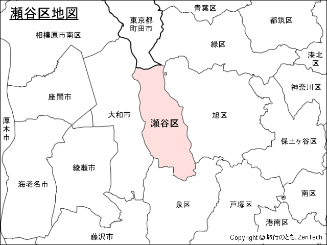 横浜市瀬谷区地図