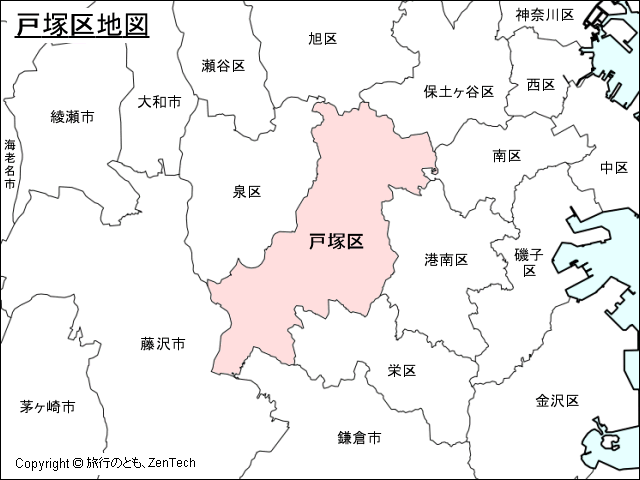 横浜市戸塚区地図