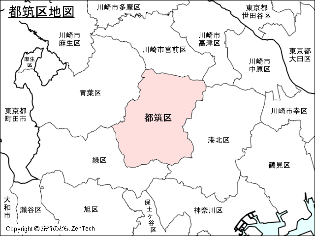 横浜市都筑区地図