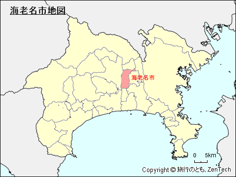 神奈川県海老名市地図