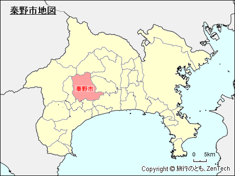 神奈川県秦野市地図