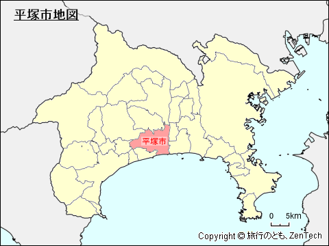 神奈川県平塚市地図