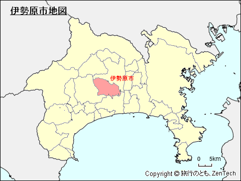 神奈川県伊勢原市地図