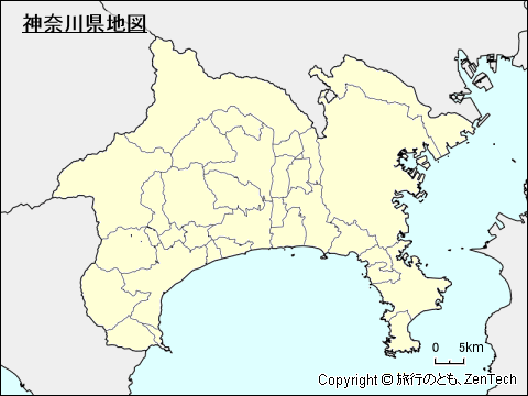 神奈川県地図