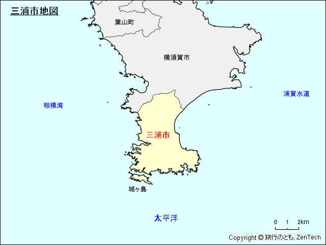 三浦市地図