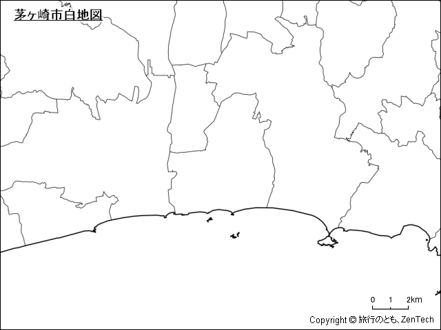茅ヶ崎市白地図